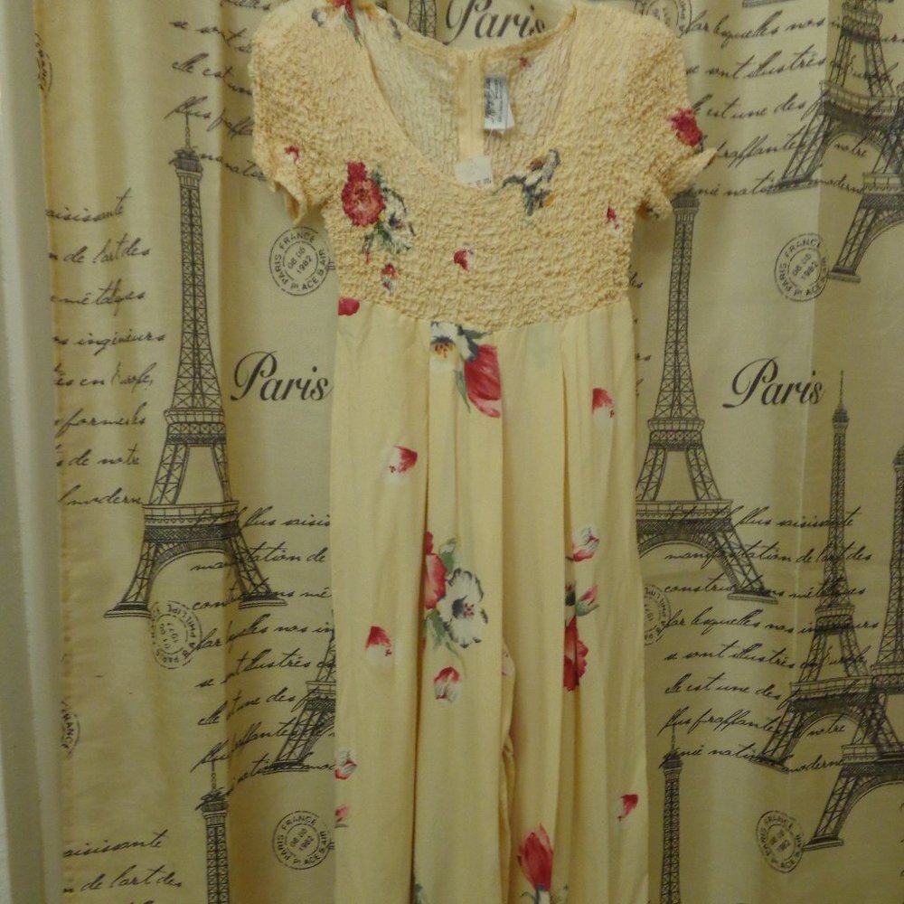 Jeffrey & Dara Vintage Floral Print Jumpsuit